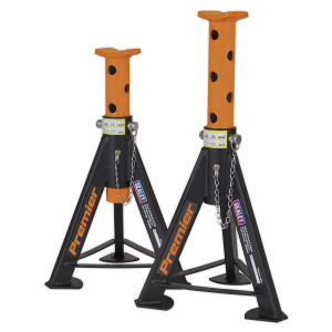 Axle Stands (Pair) 6 Tonne Capacity per Stand - Orange