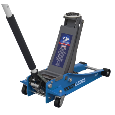 2.25 Tonne Low Profile Trolley Jack with Rocket Lift- Blue