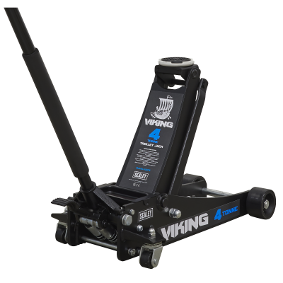 Viking 4 Tonne Low Profile Professional Trolley Jack with Rocket Lift