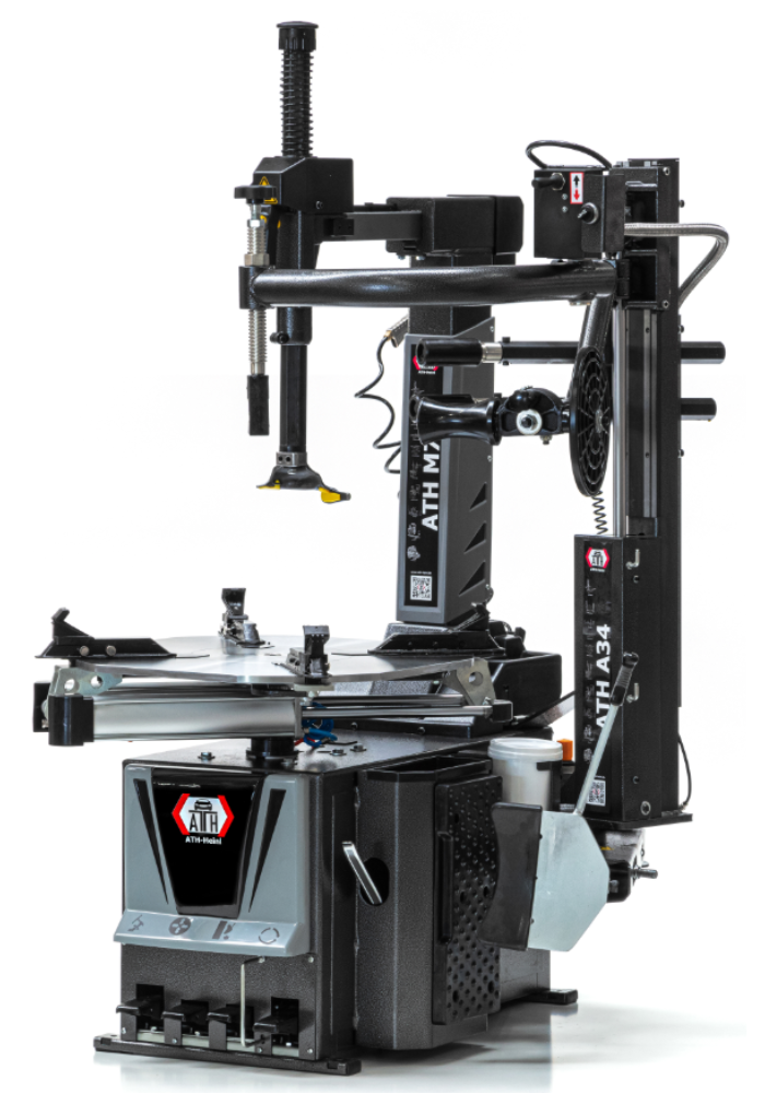 ATH M72 + A34 Assist Arm Tyre Changer &ndash; Heavy-Duty Tyre Machine for Run-Flat, UHP & SUV Wheels (14"&ndash;28")