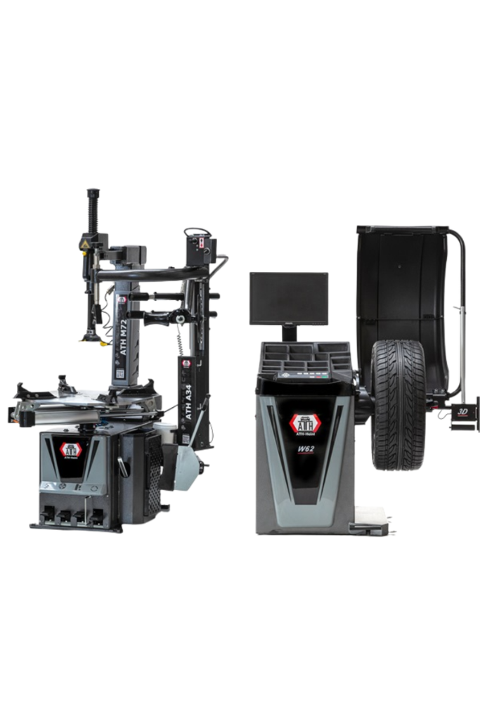ATH Heinl Tyre Package (Includes ATH M72 + A34 Tyre Changer & ATH W62 LCD 3D Wheel Balancer)