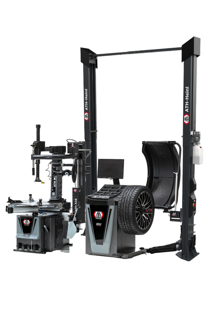 ATH Heinl Workshop Equipment Package (Includes ATH M72 + A34 Tyre Changer, ATH W62 LCD 3D Wheel Balancer & ATH Comfort Lift 2.55XL)